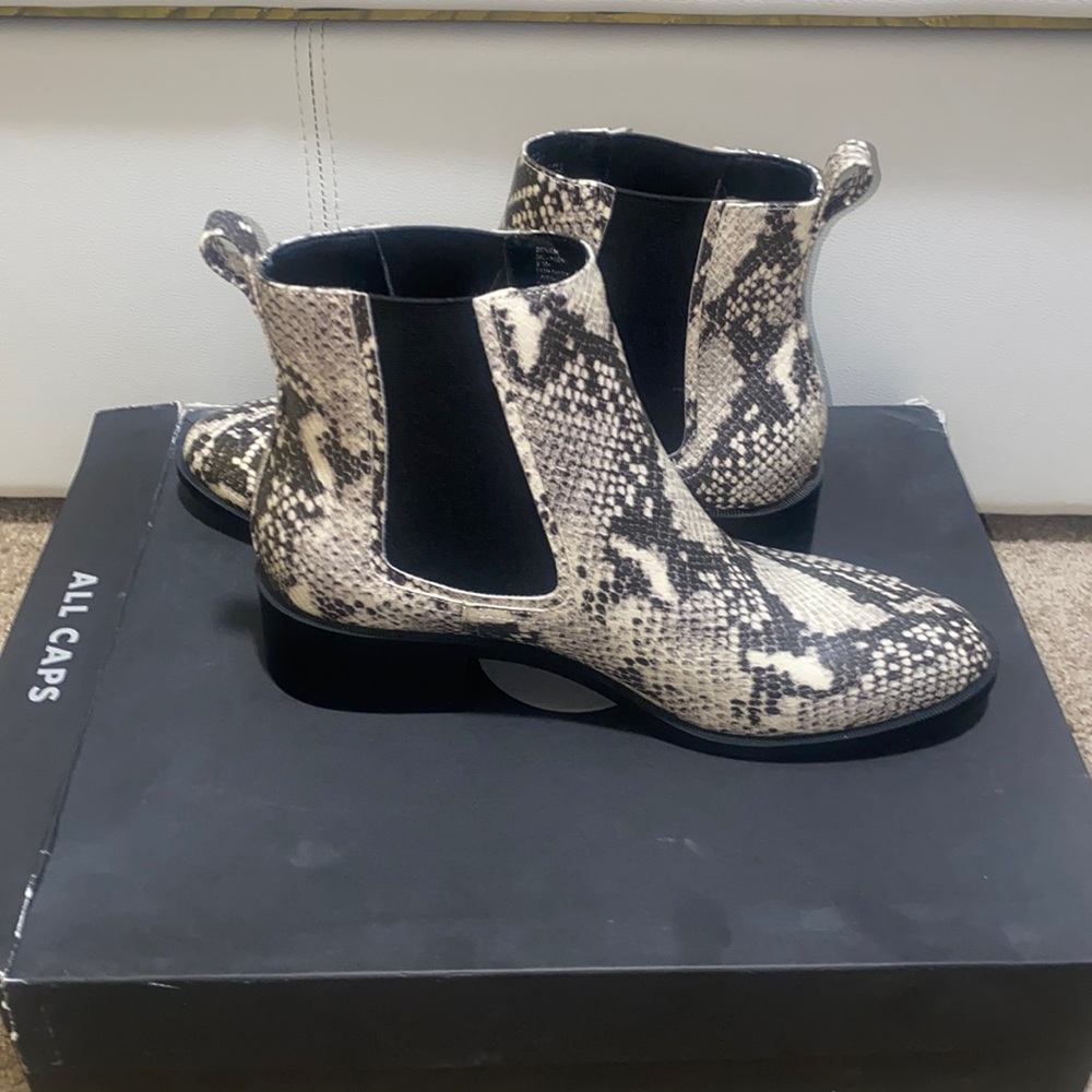 Snakeskin ankle boots from Steve Madden